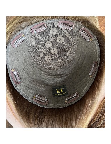 "JUSTI 55 CM Z GRZYWKĄ" DŁUGI TOPPER Z WŁOSÓW NATURALNYCH