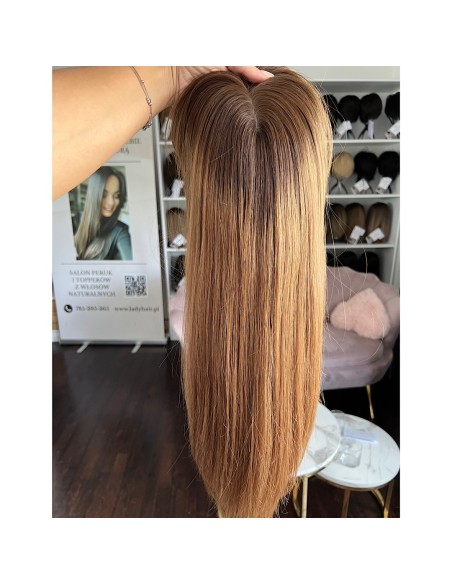 "JUSTI 55 CM" DŁUGI TOPPER Z WŁOSÓW NATURALNYCH