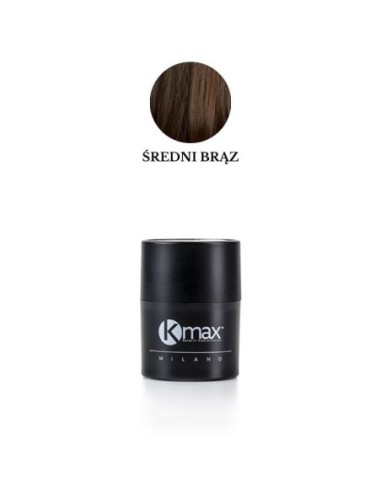 Kmax Mikrowłókna do Włosów Zagęszczanie Włosów 5g-średni brąz