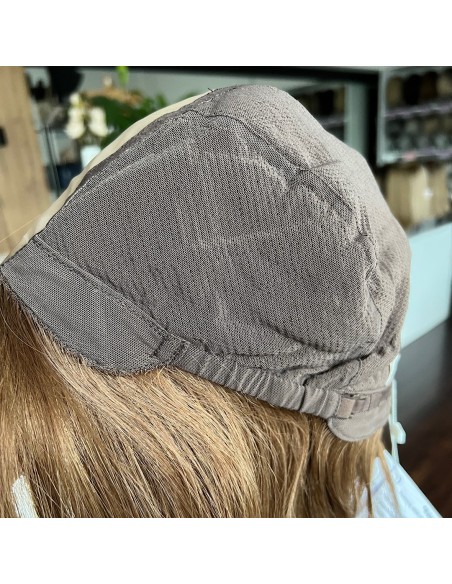 "ELURA" 40-45  PERUKA Z WŁOSÓW NATURALNYCH Z GRZYWKĄ