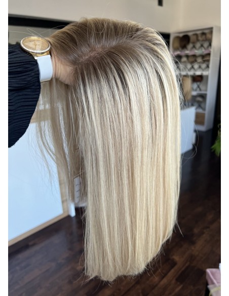 "ANIA 40 CM "M"  "LACE FRONT PERUKA Z WŁOSÓW NATURALNYCH  PREMIUM