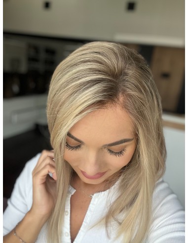 "ANIA 40 CM "M"  "LACE FRONT PERUKA Z WŁOSÓW NATURALNYCH  PREMIUM