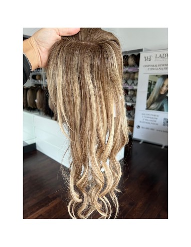 "Lio 6D "- Mini topper z włosów naturalnych  45 cm