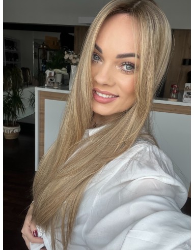 "MILENA 65 CM  "DŁUGI TOPPER Z WŁOSÓW NATURALNYCH  PREMIUM