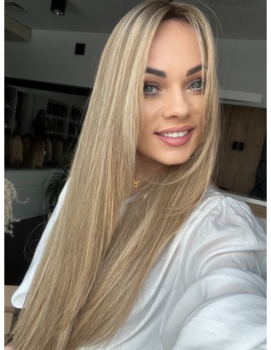 "MILENA 65 CM  "DŁUGI TOPPER Z WŁOSÓW NATURALNYCH  PREMIUM