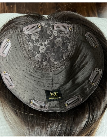 "TERESA 35 CM" TOPPER Z WŁOSÓW NATURALNYCH