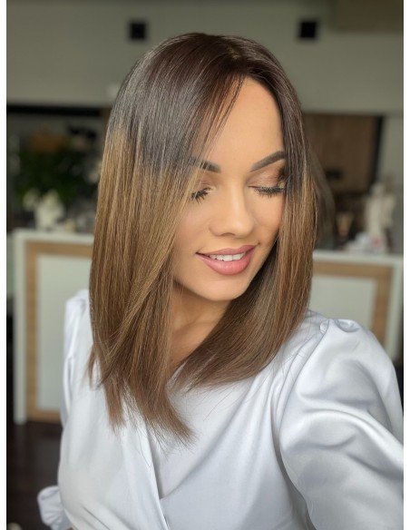 "TERESA 35 CM" TOPPER Z WŁOSÓW NATURALNYCH