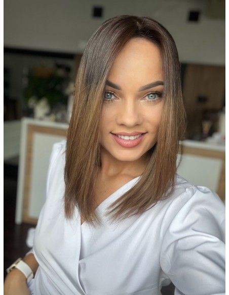 "TERESA 35 CM" TOPPER Z WŁOSÓW NATURALNYCH