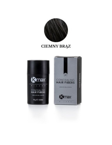 Kmax Mikrowłókna do Włosów Zagęszczanie Włosów 15g-ciemny brąz