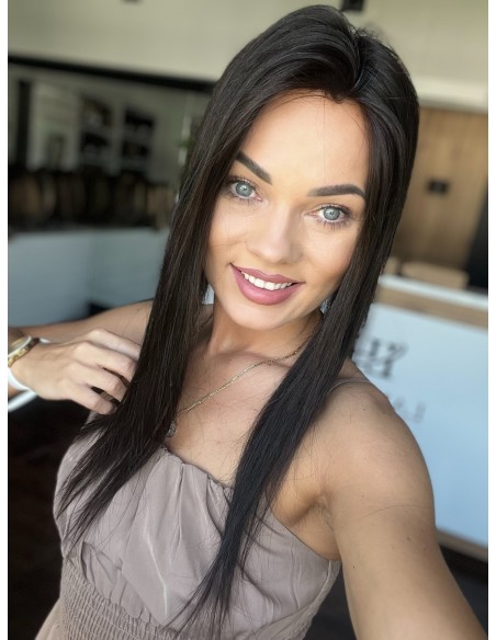 Natalia K1- 45 cm-Mono topper z włosów naturalnych