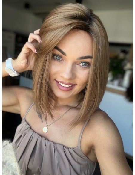 AGA  30-35 CM-PERUKA WŁOSÓW NATURALNYCH  "S"