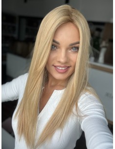 Peruka Sheila 50 cm – blond z odrostem, włosy naturalne 2