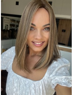 "LOLA  40"-TOPPER Z WŁOSÓW NATURALNYCH