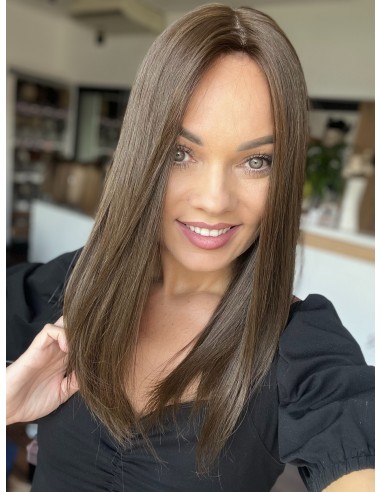 MIRA 40-45 cm" TOPPER Z WŁOSÓW NATURALNYCH