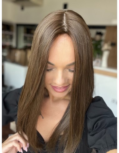 MIRA 40-45 cm" TOPPER Z WŁOSÓW NATURALNYCH