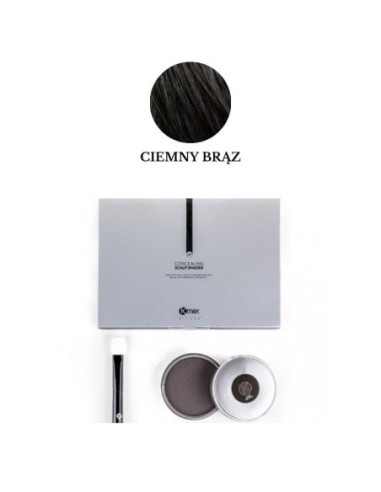 Kmax Topical Shader -Puder maskujący łysinę-ciemny brąz