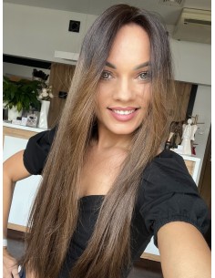 "TERESA 65 CM" DŁUGI TOPPER Z WŁOSÓW NATURALNYCH 2