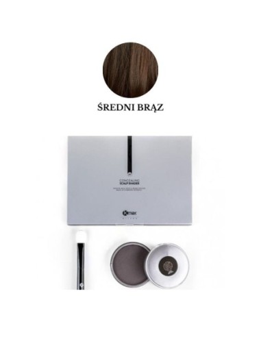 Kmax Topical Shader -Puder maskujący łysinę-średni brąz