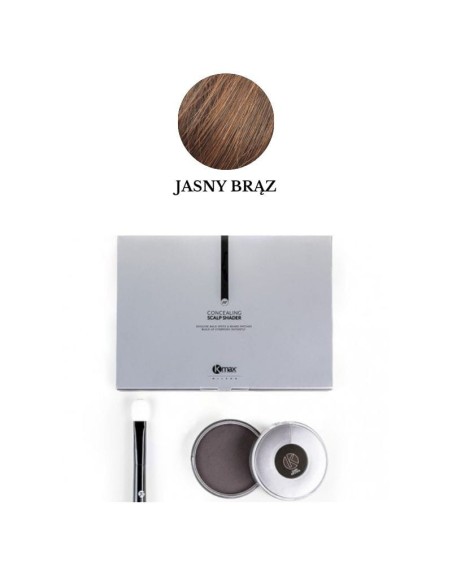 Kmax Topical Shader -Puder maskujący łysinę-jasny brąz