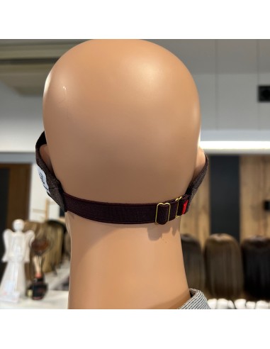 Opaska welurowa pod perukę lace front-ciemny brąz