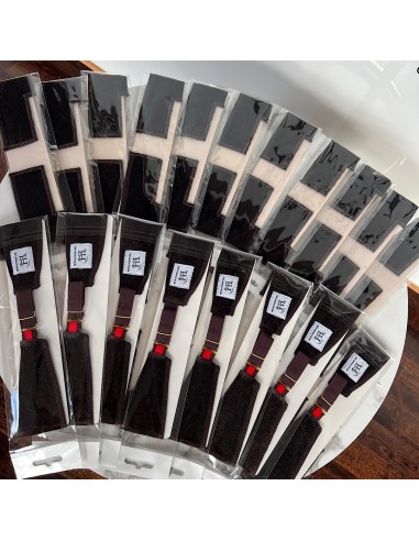 Opaska welurowa pod perukę lace front-ciemny brąz