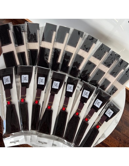 Opaska welurowa pod perukę lace front-ciemny brąz