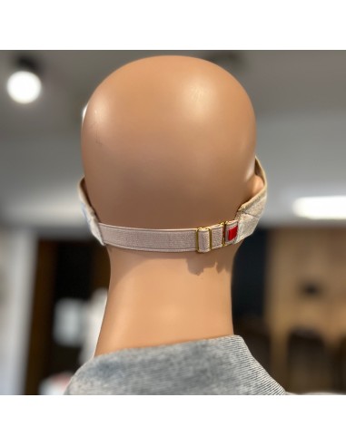 Opaska welurowa pod perukę lace front-beżowa