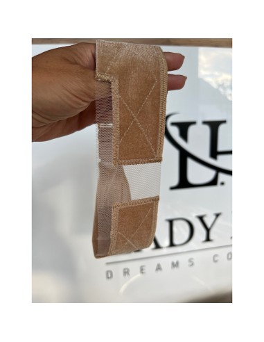 Opaska welurowa pod perukę lace front-beżowa