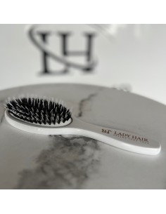 Szczotka do peruk i topperów  z włosów naturalnych  z włosia dzika Lady Hair 2