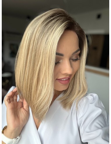 MILENA 35  LACE FRONT PERUKA Z WŁOSÓW NATURALNYCH  PREMIUM   "M"