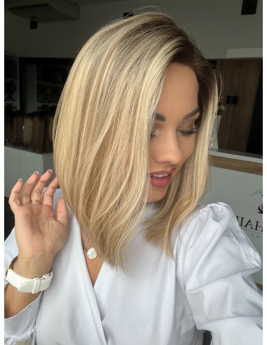 MILENA 35  LACE FRONT PERUKA Z WŁOSÓW NATURALNYCH  PREMIUM   "M"