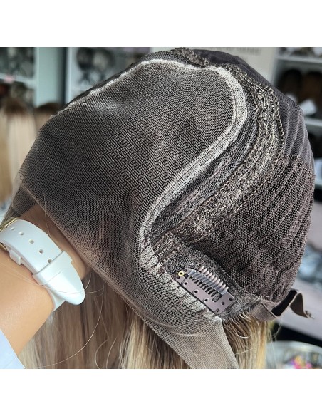 MILENA 35  LACE FRONT PERUKA Z WŁOSÓW NATURALNYCH  PREMIUM   "M"