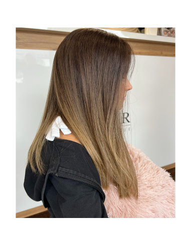 Peruka dziecięca z włosów naturalnych – ombre, lace front