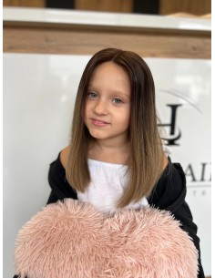 Pola 35 cm – peruka dziecięca XXS z włosów naturalnych