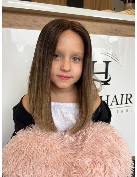 Pola 35 cm – peruka dziecięca XXS z włosów naturalnych