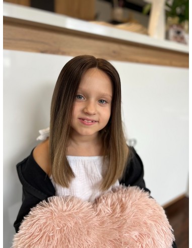 Pola 35 cm – peruka dziecięca XXS z włosów naturalnych