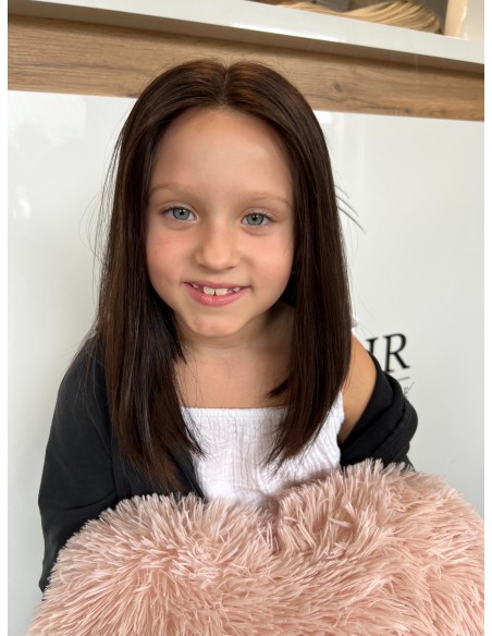 Róża 35 cm – peruka dziecięca XXS z włosów naturalnych