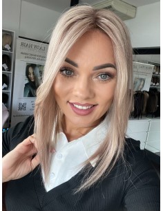 Lili Rose 40cm silk top-topper z włosów naturalnych