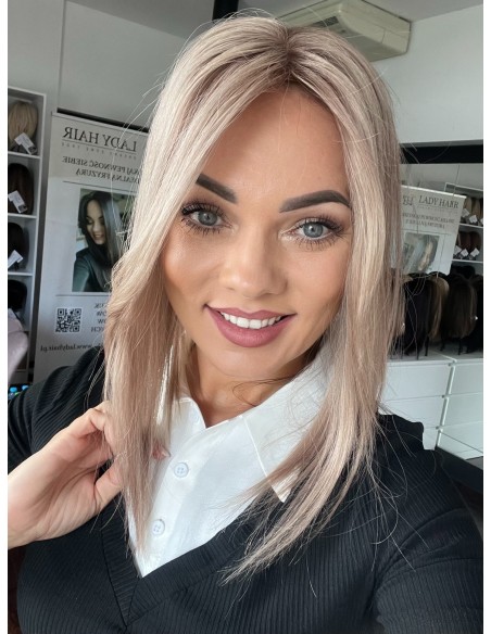 Lili Rose 40cm silk top-topper z włosów naturalnych