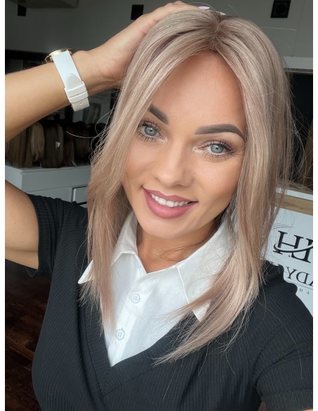 Lili Rose 40cm silk top-topper z włosów naturalnych