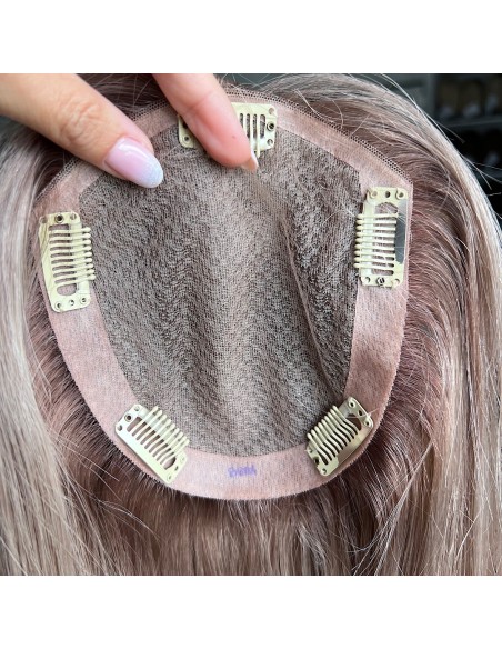 Lili Rose 40cm silk top-topper z włosów naturalnych