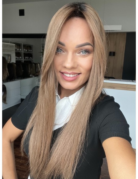 "JULIA 55- 60 CM" DŁUGI  TOPPER Z WŁOSÓW NATURALNYCH