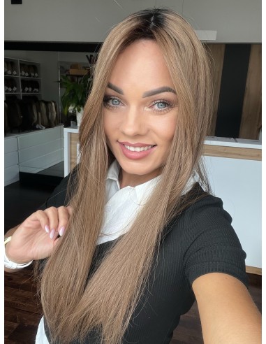 "JULIA 55- 60 CM" DŁUGI  TOPPER Z WŁOSÓW NATURALNYCH