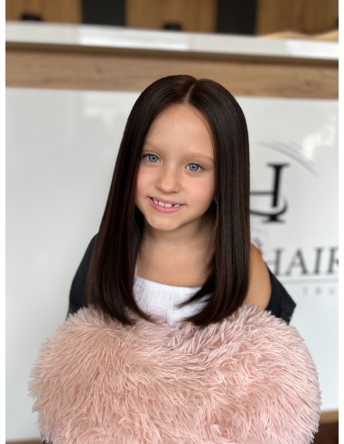 Róża 40 cm – peruka naturalna dla dziecka XXS