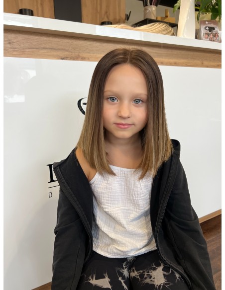 Pola 30 cm – peruka dziecięca XXS z włosów naturalnych