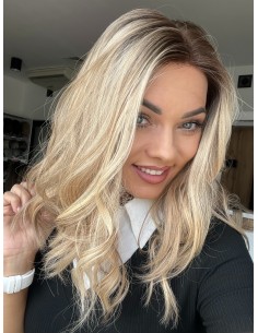 "MILENA 40  "PERUKA Z WŁOSÓW NATURALNYCH  PREMIUM   "S" 2