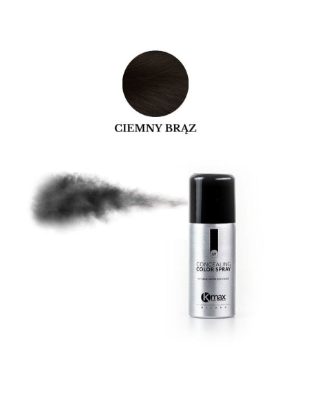 Kmax Spray Maskujący Przerzedzenia Włosów 100ml-ciemny brąz