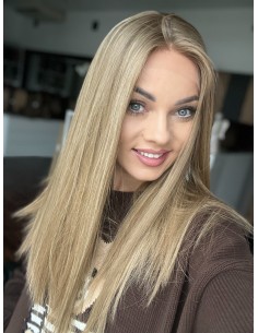 "KAROLA 50- Peruka z włosów naturalnych  "S" PREMIUM -Mikroskóra 2
