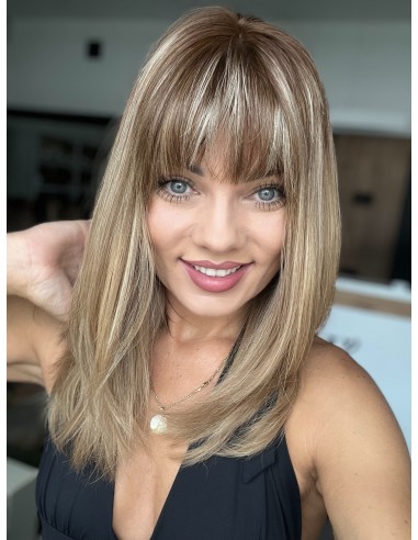 MEGAN R8 Z GRZYWKĄ 40-45 PERUKA Z WŁOSÓW NATURALNYCH