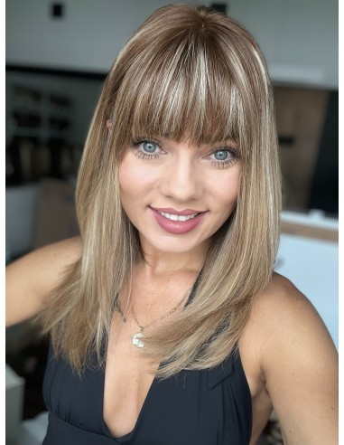 MEGAN R8 Z GRZYWKĄ 40-45 PERUKA Z WŁOSÓW NATURALNYCH